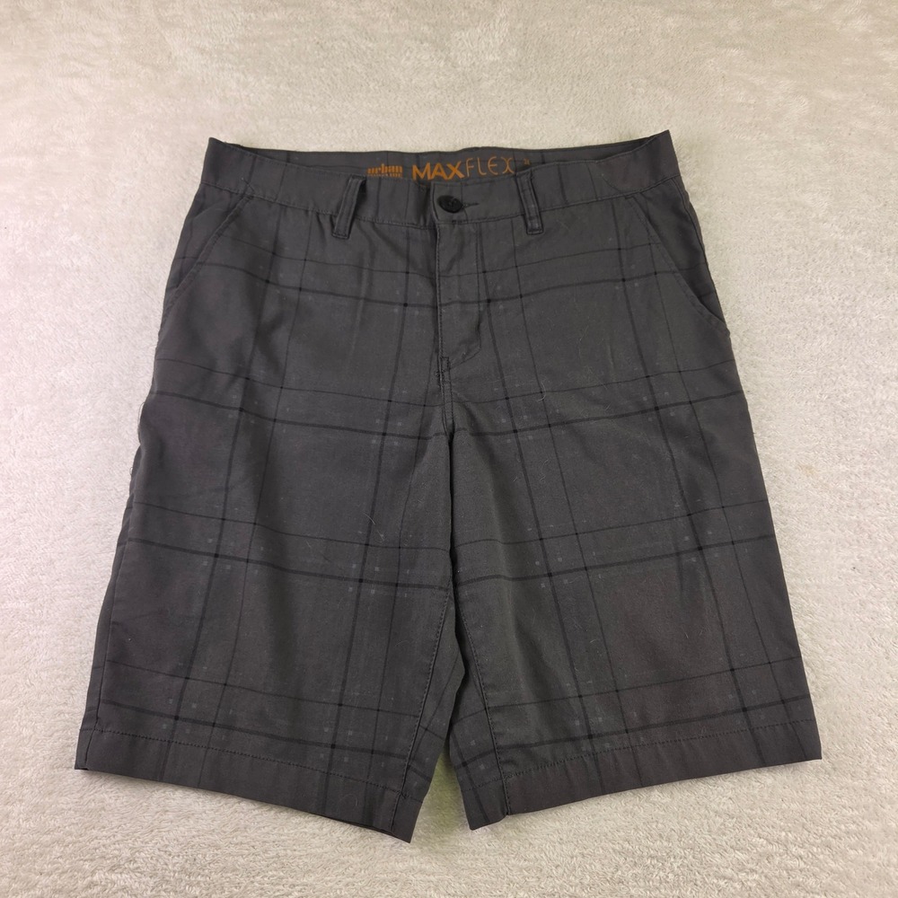 Urban Pipeline Max Flex Black Cargo Shorts Mens 34 Stretch Casual Utility